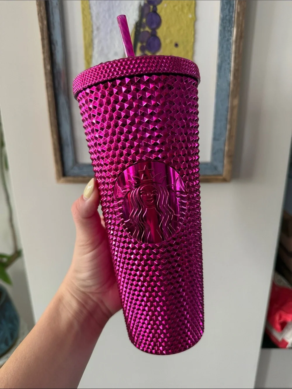 Starbucks Metallic HOT PINK Studded Tumbler in Hot Pink - 2022